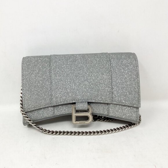 Balenciaga #15P876 Fabric Hourglass Chain Bag - Picture 1 of 6